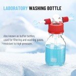 250mL Glass Gas Washing Bottle with PTFE Cap