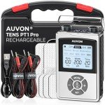 AUVON Rechargeable Digital TENS Unit Muscle Stimulator