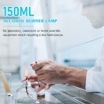 Glass Alcohol Lamp Burner with Metal Cap & Wicks