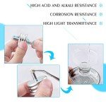 Glass Alcohol Lamp Burner with Metal Cap & Wicks
