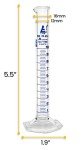 EISCO 10ml Graduated Cylinder with Hexagonal Base