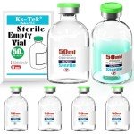 Sterile Injection Vials with Aluminum Cap - 50ml (6)