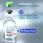 Sterile Injection Vials with Aluminum Cap - 50ml (6)