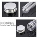 Clear Plastic Test Tubes with Screw Caps - 25x140mm