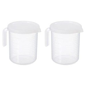 PATIKIL 2-Pack 500ml Graduated Beakers with Spouts