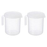 PATIKIL 2-Pack 500ml Graduated Beakers with Spouts