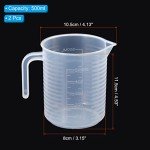 PATIKIL 2-Pack 500ml Graduated Beakers with Spouts