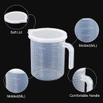 PATIKIL 2-Pack 500ml Graduated Beakers with Spouts