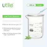 200ml Borosilicate Glass Beaker Set - 12pcs
