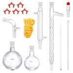 VEVOR 14-Piece Laboratory Distillation Set, 1000ml