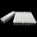10 Pcs Clear Borosilicate Glass Blowing Tubes