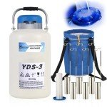 3L Liquid Nitrogen Dewar with Canisters & Bag