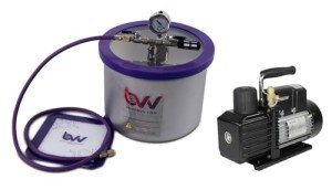 Stainless Steel Vacuum Chamber with 3CFM Pump Kit