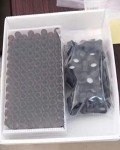 100 Glass Vials with Black Screw Caps (4ml)
