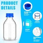 12-Pack Borosilicate Media Storage Bottles, 500 ml