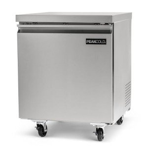 PEAK COLD Stainless Steel Under Counter Freezer 27