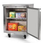 PEAK COLD Stainless Steel Under Counter Freezer 27