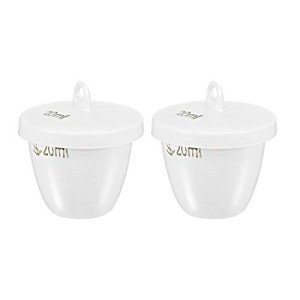 Porcelain Crucible Cups 20ml with Lid - 2pcs