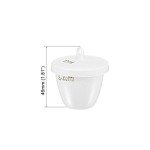Porcelain Crucible Cups 20ml with Lid - 2pcs