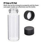 ESHATO 100 Pack 4ML Glass Sample Vials