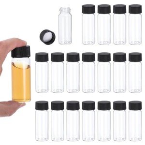 PATIKIL 30ml Clear Glass Vials - 100 Pack
