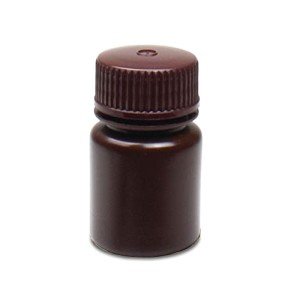 HDPE Wide Mouth Amber Reagent Bottles - 30mL