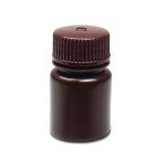 HDPE Wide Mouth Amber Reagent Bottles - 30mL
