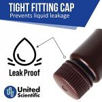 HDPE Wide Mouth Amber Reagent Bottles - 30mL