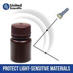 HDPE Wide Mouth Amber Reagent Bottles - 30mL