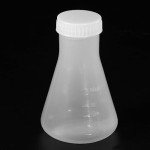100ml Clear Plastic Erlenmeyer Flask with Caps