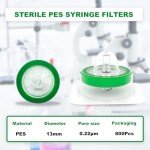 CryoKing 800Pcs Sterile Syringe Lab Filters