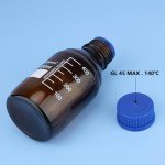Amber Glass Storage Bottles for Lab Reagents, 500 ml