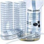 40 Sterile Petri Dishes with Lids and Pipettes