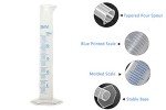 12-Pack 25ml Clear Plastic Graduated Cylinders