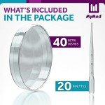 40 Sterile Petri Dishes with Lids and Pipettes