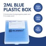 ALWSCI Lockable Microtube Storage Box Set, Blue
