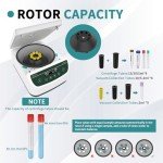 Benchtop Centrifuge with Speed and Timer Settings