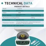 Benchtop Centrifuge with Speed and Timer Settings