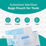 200PC Self-Seal Sterilization Pouches for Dental Tools