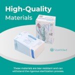 200PC Self-Seal Sterilization Pouches for Dental Tools