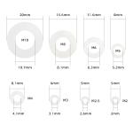 Nylon Flat Washer Assortment Kit - 510 Pcs