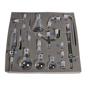 United Scientific 16-Piece Organic Chemistry Glassware Set