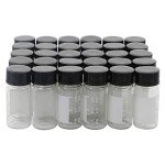 30-Pack 5ml Clear Glass Vials with Labels