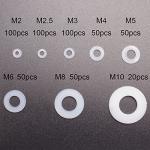 Wolfride 520PCS Nylon Round Washer Set