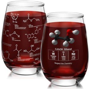 Chemistry Teacher Appreciation Stemless Wine Glasses 15 oz