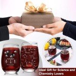 Chemistry Teacher Appreciation Stemless Wine Glasses 15 oz