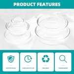 5-Pack Glass Petri Dishes with Lids & Inoculation Loop
