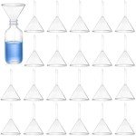 30-Piece Plastic Funnels Set for Labs & Home