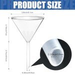 30-Piece Plastic Funnels Set for Labs & Home