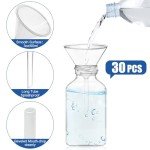 30-Piece Plastic Funnels Set for Labs & Home